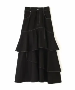 Асимметричная юбка Jill By Jill Stuart, цвет Black