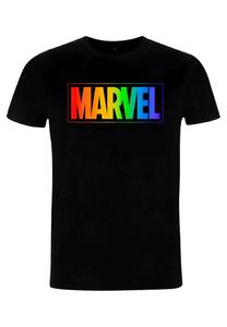 Футболка с принтом MARVEL OTHER RAINBOW MARVEL UNISEX Marvel, черный