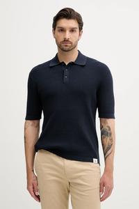 Хлопковая поло Calvin Klein Jeans, темно-синий