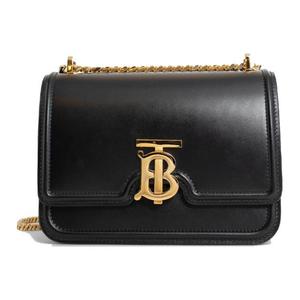 Burberry Женская черная сумка через плечо из телячьей кожи