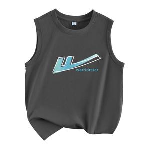 Детский топ и майка с круглым вырезом WARRIOR, medium серый/h gradient pattern