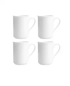 Белые рельефные кружки «Аманда», набор из 4 шт. Fortessa, white