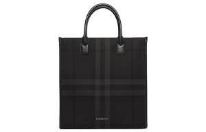Строгая вертикальная сумка-тоут Denny угольного цвета Burberry