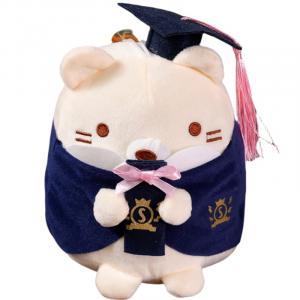 Биологическая мини-машинка Dr. Corners, подвеска-талисман с плюшевыми куклами в виде мультяшных пингвина и белого медведя, высота 25см Mise, Graduation cats