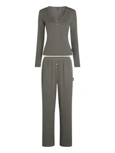 Пижама K Essential в рубчик KARL LAGERFELD, серый