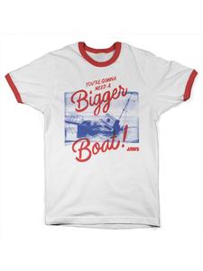 Футболка белого цвета Jaws