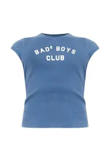 Футболка с буквенным принтом Dsquared2, синий