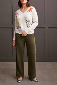 Широкие карго-джоггеры в оливковом цвете TRIBAL