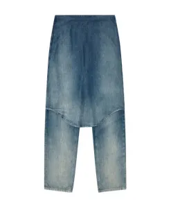 Синие многослойные джинсы с низкой посадкой Diesel, синий