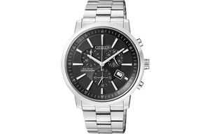 CITIZEN Часы Solar Quartz Movement Stainless Steel Watchband Watch Men's Watch Black Dial