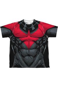 Футболка с коротким рукавом для подростков Batman Nightwing в красной униформе Gildan