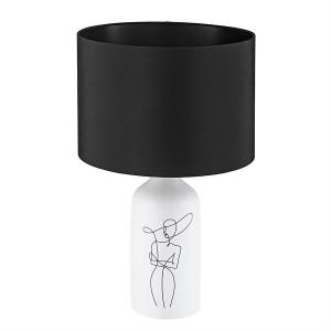 Настольная лампа Eglo Vinoza, керамика/смешанная ткань - 1 пламя - черный