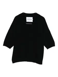 Футболка с V-образным вырезом Gotha, черный