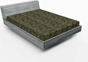 Простыня на резинке ABAKUHAUS с камуфляжным принтом, повторяющийся камуфляжный рисунок с цифровым пиксельным дизайном, 135 x 190 см, цвет армейский зеленый, темно-серый Abakuhaus