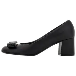 Ferragamo Vara Spool Heel высокие туфли 4 см женские black