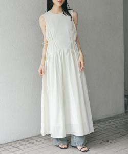 Платье без рукавов на завязках Kbf, цвет Ivory