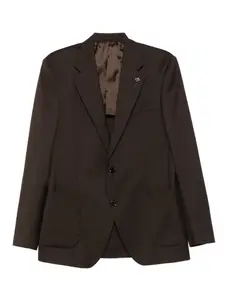 Пиджак на пуговицах Lardini, коричневый