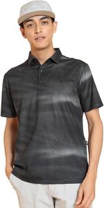 Мужская поло-рубашка Callaway C25134117 с коротким рукавом (влагоотводящая, быстросохнущая, текстурированная сетка) / для гольфа, черный