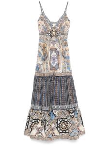 Camilla платье макси Make Me Your Mosaic, нейтральный цвет