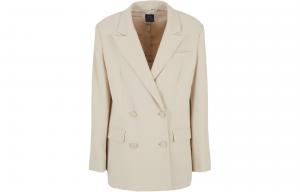 Пиджак с логотипом и двойной застежкой ARMANI EXCHANGE, бежевый