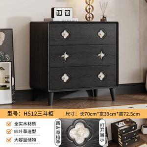 Yu Senyi Комод для спальни из массива дерева, аристократический стиль, 3 ящика, утолщенный, для самостоятельной сборки