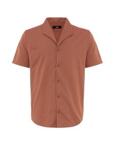 Рубашка на пуговицах стандартного кроя Antioch, светло-коричневый