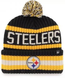 Мужская черная шапка с манжетами '47 Pittsburgh Steelers Bering