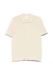 Поло Nalo на пуговицах Nn07, бежевый