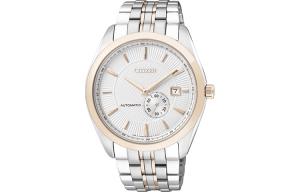 CITIZEN Часы Automatic Mechanical Movement Stainless Steel Watchband Watch Men's Watch White Dial