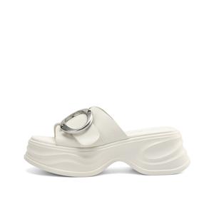 Rosa Bianca Женские слайдеры экрю, цвет Ecru