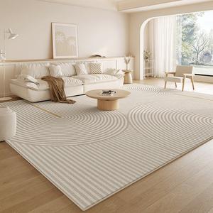 Budis Ковер 200х300 см из полипропилена, для гостиной/спальни, утолщенный петлевой ворс, французский кремовый стиль, Bozhi