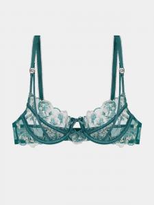 Gianna Bellucci Бюстгальтер балконет 'Noemi' в изумрудном цвете