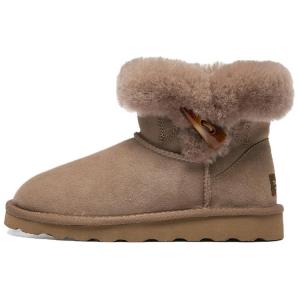 Термостойкие противоскользящие короткие зимние сапоги Women's TASMAN AUS, Reindeer коричневый