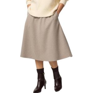 Повседневная длинная юбка женская UNIQLO, бежевый