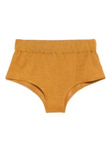 Federica Tosi шорты с люрексом, желтый