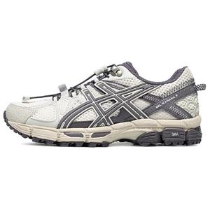 ASICS Женские кроссовки Gel Kahana 8 FL Low Top для трейлраннинга, городских перемещений и длительных пробежек в серо-белом цвете Milk White/Carbon Black, цвет Milk White/Carbon Black