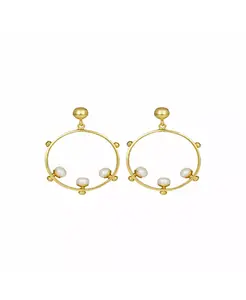 Серьги-Кольца из бисера Aristea Ottoman Hands, gold