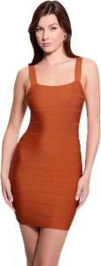 GUESS Женское платье-бандаж Esme без рукавов, Hot Caramel