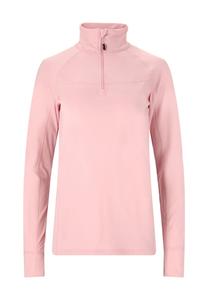 Функциональная рубашка с длинными рукавами цветочным узором застежкой-молнией и воротником-стойкой Whistler, розовый