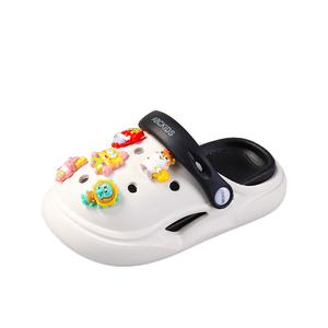 Детские тапочки: нескользящие, износостойкие, дышащие, легкие, амортизирующие ABC KIDS, белый/черный