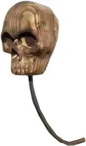 Настенная подставка для мотоцикла в виде черепа из смолы, держатель для шлема, съемная голова из смолы, настенное украшение VONCYKI, a