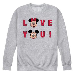 Мужской флисовый свитшот Disney's Love You Licensed Character