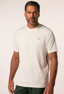 Техническая теннисная футболка с коротким рукавом и контрастными полосами, быстросохнущая. Jp1880, Off-White