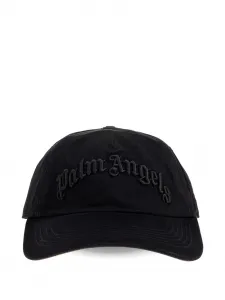 Бейсболка с вышитым логотипом PALM ANGELS, черный