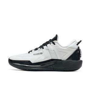 XTEP Баскетбольные кроссовки Spirit 3.0 Shock Absorbers с противоскользящим покрытием, устойчивые к истиранию, низкие, мужские, белые, черные