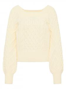 Женский вязаный свитер бежевого цвета faina