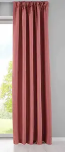 Штора светонепроницаемая "Нью-Йорк" со скрытыми петлями, цвет "античная роза", 245 x 295 см (Ш x В), 1 шт., теплозащитная, затемняющая, звукопоглощающая, присборенная лента, подхваты, 202020610 Astek