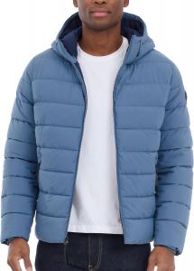 Мужская куртка-пуховик Michael Kors с капюшоном, защита от дождя и холода, Dark Chambray Blue