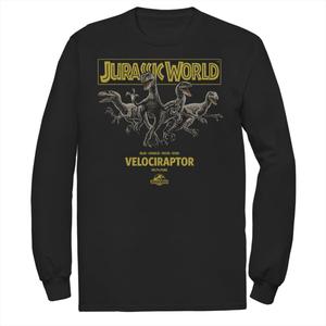 Мужская футболка Jurassic World Blue, Charlie, Delta и Echo Pack Licensed Character, черный