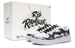 LINING Кроссовки Unisex для скейтбординга с низким верхом, устойчивые к истиранию и тепловому воздействию, цвет Black White